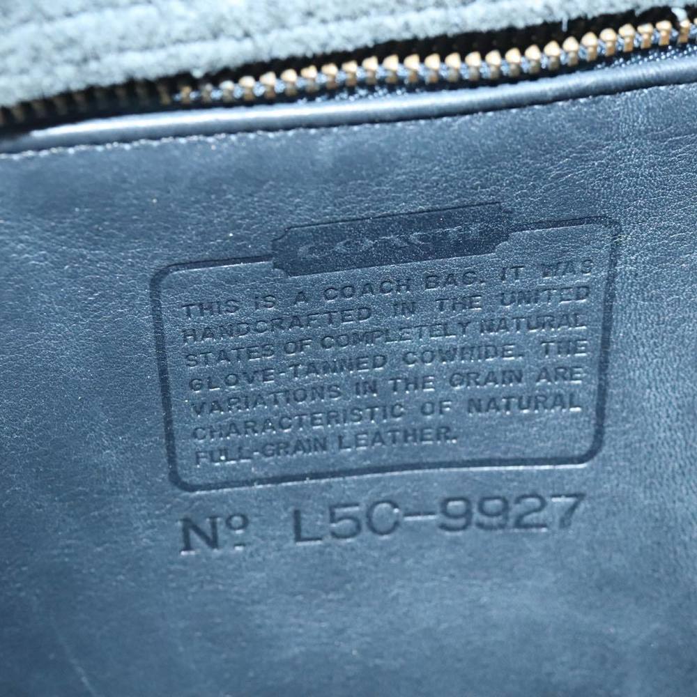Coach Hand Bag Leather 2way Black Auth am6884 - Picture 12 of 16